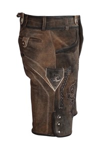 Pantalones Cortos de Lederhosen para Hombre, Cintura Alta, Bordado Floral, Cierre de Botones, Estilo Vintage, Transpirables, Casuales, Trachten Bávaro - Product Image 3