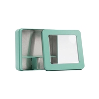 Boîte en métal écologique personnalisée en fer blanc avec pelliculage brillant pour emballage cadeau de chocolats, biscuits et bonbons