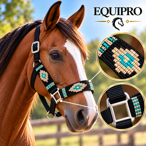 สายจูงม้าไนลอน EQUIPRO ลายทอสีชมพูส้ม พร้อมหัวเข็มขัดคริสตัลประดับเพชร  อุปกรณ์เสริมสำหรับม้า  สามารถปรับแต่งได้ - Product Image 3