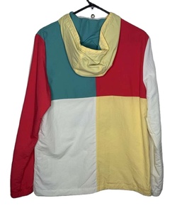 Coupe-vent unisexe à blocs de couleur, personnalisable OEM, coupe-vent vierge, ensemble court d'hiver, coupe-vent en nylon épais pour homme 360 g/m² - Product Image 3