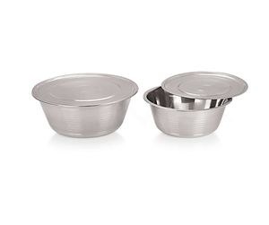 Vaisselle de restaurant, vaisselle d'hôtel, vaisselle en acier inoxydable, petit bol multifonctionnel, traditionnellement utilisé pour manger, laver, en stock - Product Image 3