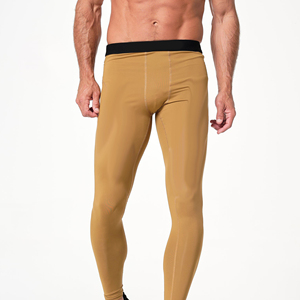 <b>Men's</b> Performance Leggings Breathable <b>Compression</b> Workout Pants Running Training Gym Fitness Stretch Sports Base Layer Athletic - Product Image 1