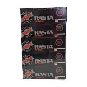 หลอดรูปทรงราสต้า 100 ชิ้น แพ็คสีดำ อุปกรณ์สูบบุหรี่ - Product Image 2
