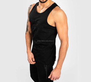 90% poliéster 10% Spandex sublimación hombres camiseta sin mangas al por mayor culturismo músculo entrenamiento Fitness gimnasio desgaste camiseta sin mangas - Product Image 4