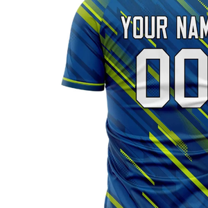 Camiseta de Fútbol Personalizable y Transpirable con Nombre del Equipo y Logotipo en la Parte Delantera, Manga Corta, Impresa, Suministro OEM - Product Image 5