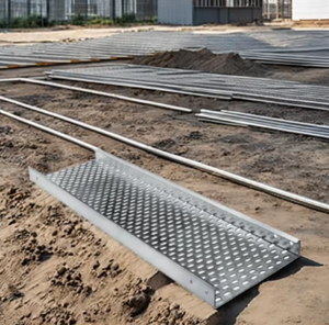 Plateau de support pour câbles électriques perforés en fer galvanisé FinePunch FP-CT-GI-001 GI pour câblage industriel - Product Image 2