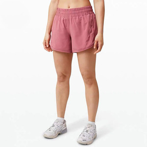 Shorts de yoga sans couture taille haute pour femmes, grande taille, personnalisés, avec compression et effet froncé, respirants, pour la course et le fitness - Product Image 2