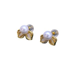 Boucles d'oreilles en argent S925 édition coréenne, perles doubles Zhuji Danshui blanches, lumière intense, 6-11 mm, pour femme - Product Image 5