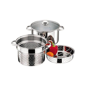 Cacerola de acero inoxidable perfecta para las necesidades diarias de cocina en cocinas indias, adecuada para freír, hervir y cocinar a fuego lento. - Product Image 1