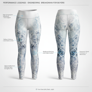 Leggings de yoga taille haute coupe décontractée en tissu personnalisé, sans couture, extensibles, pour la gym, avec logo personnalisé, pour la course et l'entraînement, pantalon de sport - Product Image 2