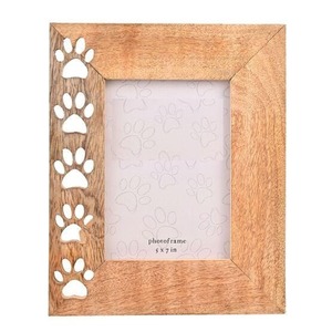 Cadre photo artisanal en bois massif, finition premium, élégant, décoration intérieure. - Product Image 1