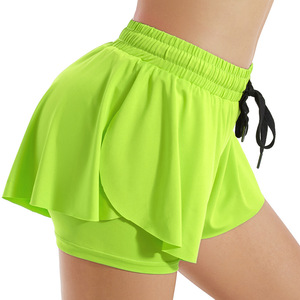 Custom Solid High Quality Mid Activewear Yoga Push <b>Shorts</b> Seamless Breathable Quick Dry Sportswear Gym Fitness <b>Scrunch</b> Amplify - Product Image 3