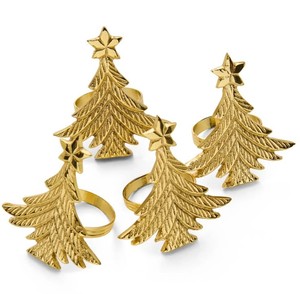 Anillos de Servilleta de Latón Hechos a Mano con Diseño de Reno, para Eventos, Bodas, Navidad, Modernos, Metálicos, Decorativos para la Mesa - Product Image 6