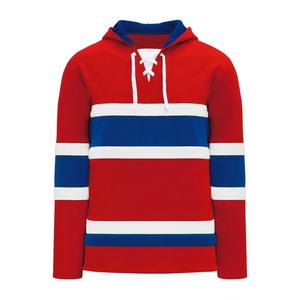 Sublimation Printed Ice Hockey Jersey Hoodie Custom Made Winter Fleece with Laces 100% Polyester Quick Dry Unisex - Product Image 1