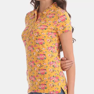 Chemises imprimées pour femmes 2026, 100 % coton, séchage rapide, décontractées, manches courtes, haute qualité, personnalisables, nouveauté - Product Image 3