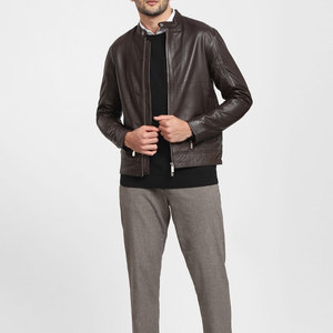 Eco Friendly High Street Unique Style <b>Men's</b> Biker Leather <b>Jacket</b> Fast Delivery Fully Customized Design Winter Warm <b>Men's</b> Leather - Product Image 4