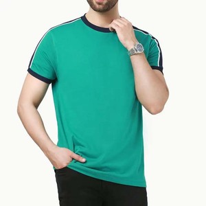 เสื้อยืดผู้ชายสั่งทำพิเศษ คุณภาพสูง ผ้าฝ้าย 100% แขนสั้น ใส่สบายๆ ในฤดูร้อน แฟชั่นใหม่ สีพื้น ทอแบบถัก - Product Image 1