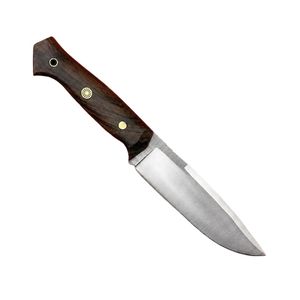 Couteau EDC en acier Damas fait main sur mesure, manche en bois, mosaïque, bolster en Damas - Product Image 4