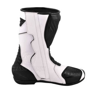 รองเท้าขี่มอเตอร์ไซค์ผู้ชาย ป้องกันการลื่น กันน้ำ รองเท้าหนังสำหรับขี่มอเตอร์ไซค์ - Product Image 6