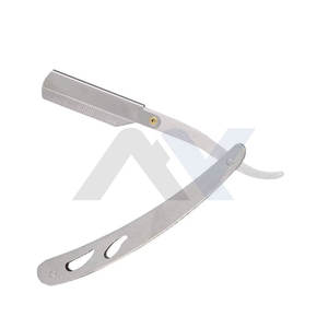 Rasoir droit professionnel pour barbier, rasoir de sécurité 100 % acier inoxydable, rasoir droit classique pour barbier pour un rasage précis - Product Image 5