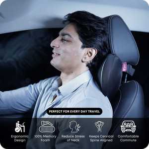 Araami 2025 Electric Car Shoulder Neck Massages Pillow Seat <b>Cushion</b> New Style black Memory Foam <b>Filling</b> - Product Image 4