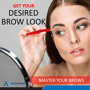 Juego de Pinzas Profesionales para Cejas de Acero Inoxidable Rojo, Pinzas Inclinadas de Precisión para el Cuidado de las Cejas, Herramienta de Maquillaje - Product Image 4