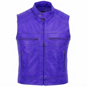 Gilet en cuir pour moto de haute qualité à prix bas, logo personnalisé, léger, pour homme, en vente, moto - Product Image 2