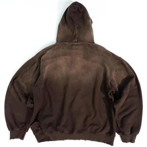 Sudaderas con capucha de estilo acid wash a la moda, corte holgado, material ligero, perfectas para un estilo urbano, atuendos informales y uso diario. - Product Image 2