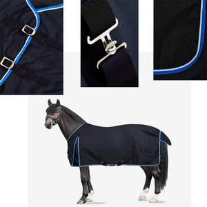 Couverture d'extérieur pour chevaux de qualité supérieure, imperméable, respirante, durable, en nylon ripstop, couverture d'équitation, couverture pour chevaux avec OEM - Product Image 3