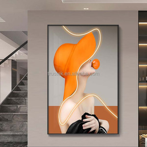 Papel pintado <span class=keywords><strong>de</strong></span> acuarela grande <span class=keywords><strong>de</strong></span> estilo chino, pintura <span class=keywords><strong>de</strong></span> Arte <span class=keywords><strong>de</strong></span> niña para decoración Interior del hogar, uso interior - Product Image 4