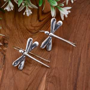 Breloque libellule en laiton fait à la main Boucles d'oreilles Boho Drop Design unique pour unisexe Boho Jwellery Bazar Party Classic - Product Image 3