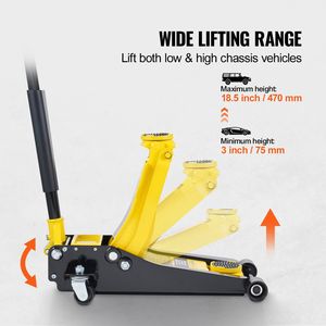 2 Ton resistente a doppio pistone pompa rapida basso profilo martinetti per auto - Product Image 3