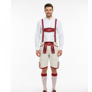 Costume bavarois en cuir pour homme OEM avec logo personnalisé – Costume en cuir pour l'Oktoberfest avec broderie – Fabrication en gros - Product Image 1