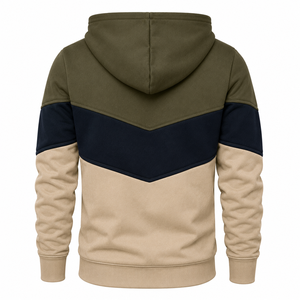 Sweat à capuche pour homme avec poche kangourou, cordon de serrage, polyester/coton, séchage rapide, respirant, pull en molleton, décontracté, hiver - Product Image 5