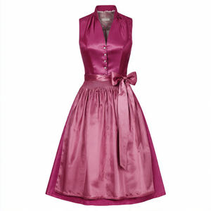 Vestido Dirndl Jacquard con Cinturón, Corte Regular, Personalizable, Vestido Dirndl Bávaro para Adultos, Vestido Tradicional Bávaro para la Cerveza - Product Image 5