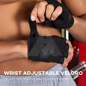 Gants de musculation à demi-doigts les plus vendus, taille et logo personnalisés, gants de musculation confortables - Product Image 6