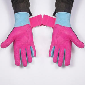 Vente en gros de gants de frappeur de baseball softball en cuir souple combinaison de couleurs uniques manchette longue Position du lanceur balle souple sport - Product Image 4