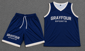 Ensemble de maillots et shorts de basketball personnalisés en gros 2026 |   Uniforme de sport d'équipe en polyester respirant - Product Image 5
