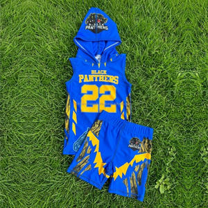 Ensemble complet de maillots et shorts de flag football 7v7 pour filles, kit de sublimation intégrale, domicile et extérieur, vêtements de sport - Product Image 5