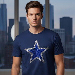 Wholesale Bling Rhinestone T <b>Shirt</b> Graphic Loose Fit Hip Hop <b>Mens</b> Tops Custom Print Diamond Gem Embellished Cotton Tee - Product Image 5