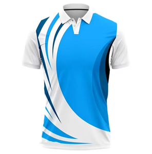 <b>Men's</b> Short Sleeve Polo Shirt Green White Black Geometric Print Quick Dry Polyester Casual Fit - Product Image 1