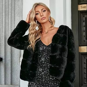 เสื้อโค้ทขนสัตว์แท้ทำมือจากยุโรป ขายส่ง เสื้อโค้ทขนสัตว์ธรรมชาติสำหรับผู้หญิง เสื้อแจ็คเก็ตขนสัตว์สำหรับฤดูหนาว อุ่นสบาย ขนฟ็อกซ์แท้และขนฟ็อกซ์เทียม - Product Image 1