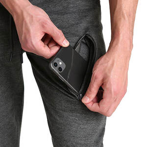 Pantalons de jogging en gros, pantalons de sport extensibles pour hommes, pantalons décontractés coupe ample style streetwear en tissu molletonné - Product Image 3