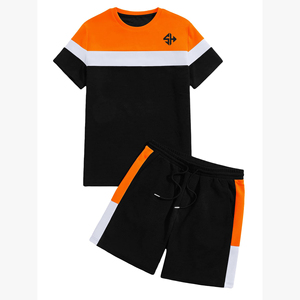 New Style Customize Summer Men Shorts <b>Sets</b> Two Piece Gym Breathable Hot Sale Shorts <b>Sets</b> Lightweight Casual Look Men Shorts <b>Sets</b> - Product Image 1