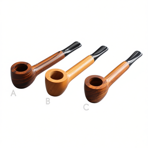 Pipe à fumer en bois artisanale de qualité supérieure, style vintage, classique, durable, réutilisable, design écologique, portable, logo personnalisé, vente en gros - Product Image 2