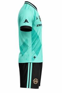 Ensemble d'uniformes de football personnalisés : Maillot de football, short contrastant, tenue d'équipe sportive, kit athlétique à manches courtes, vêtements de sport d'entraînement, vente en gros - Product Image 6
