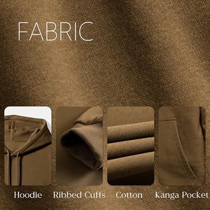 Nueva Colección Sudadera con Capucha para Hombre, 100% Algodón, Forrada, Manga Larga, Cuello Caído, Color Sólido, Cómoda, Tallas Grandes, Personalizable - Product Image 6