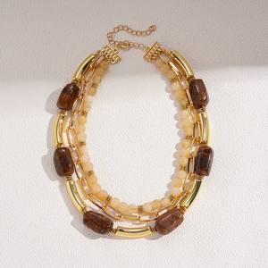 Collar de Cuentas Irregulares de Resina Hecho a Mano, Multicolor, Joyería de Moda, Artesanía Fundida, para Mujeres y Niñas, el Más Vendido y de Mejor Calidad - Product Image 5