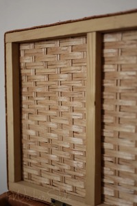 Wicker <b>Storage</b> <b>Trunk</b> <b>Box</b> Rectangular 80x65x38cm With Lid Multifunctional Clothing Organizer Bamboo Woven Minimalist Design - Product Image 3