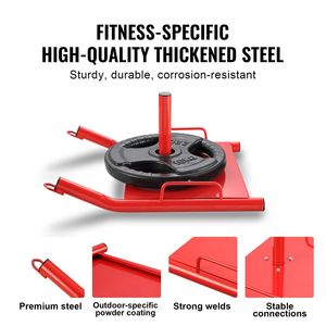 2 pollici di acciaio rosso potenza slitta peso piatto peso allenamento peso slitta attrezzature per il Fitness forza velocità allenamento esercizio atletico - Product Image 5